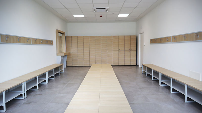 arredo spogliatoio padel