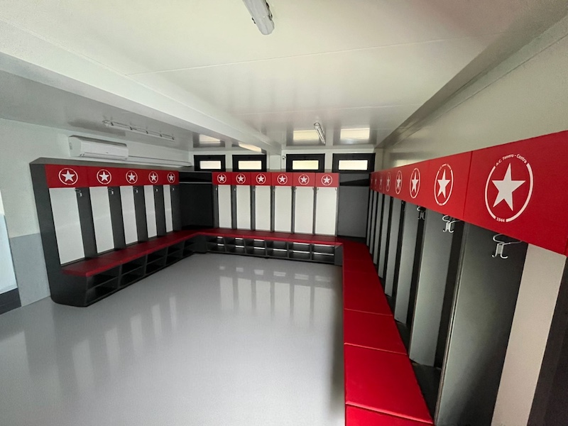 Arredo spogliatoio squadra basket