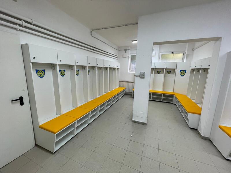 Arredamento spogliatoi Carrarese Calcio