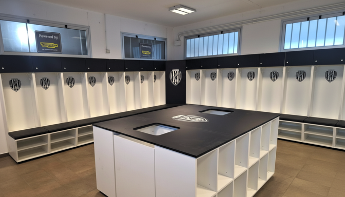 Armadietti spogliatoio personalizzati per squadre. Cesena Calcio